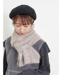 【ハンドウォッシャブル】メランジリブマフラー