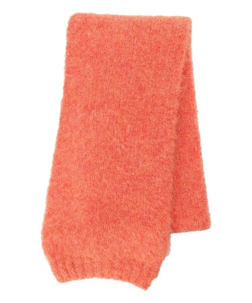 Samansa Mos2（サマンサ モスモス）の「【ハンドウォッシャブル】メランジリブマフラー（ストール/ショール・レディース・ブラウン/ベージュ/オレンジ・F）」の12枚目の写真