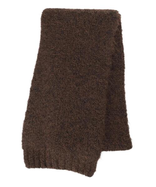 Samansa Mos2（サマンサ モスモス）の「【ハンドウォッシャブル】メランジリブマフラー（ストール/ショール・レディース・ブラウン/ベージュ/オレンジ・F）」の13枚目の写真