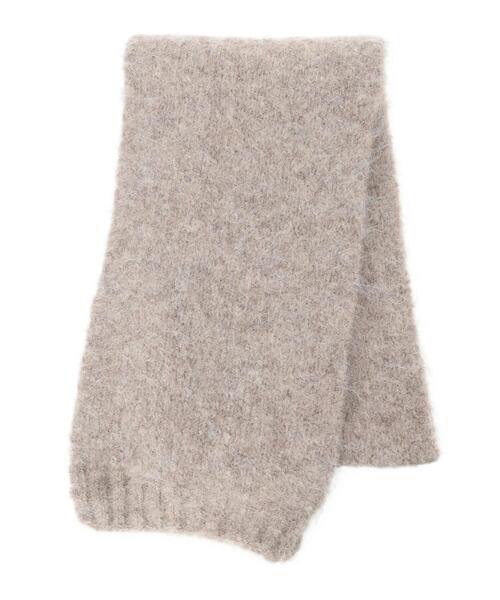 Samansa Mos2（サマンサ モスモス）の「【ハンドウォッシャブル】メランジリブマフラー（ストール/ショール・レディース・ブラウン/ベージュ/オレンジ・F）」の14枚目の写真