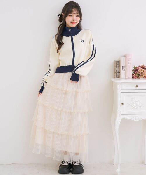 ems excite（エムズエキサイト）の「ティアードプリーツチュールSK（スカート・レディース・ブルー/ナチュラル/ブラック・FREE）」の12枚目の写真