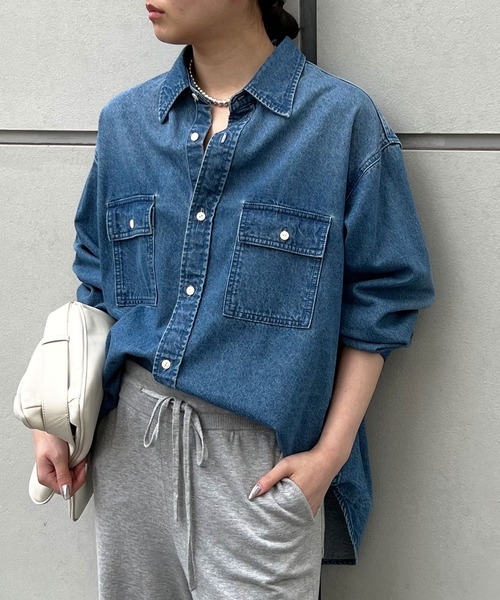 セール】デニムシャツ（シャツ/ブラウス）｜GALLARDAGALANTE（ガ