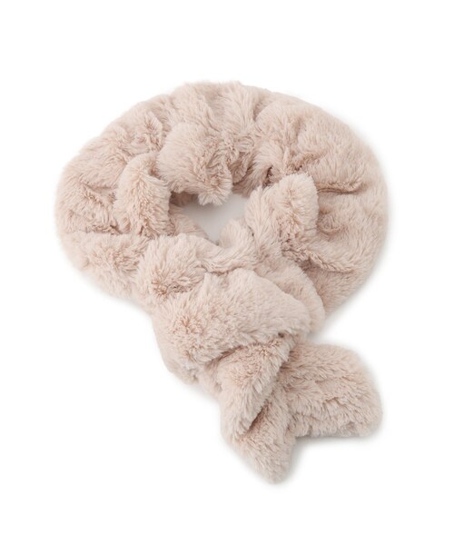 ★SS06-490 【美品】　SOBOL ファー　マフラー　人工繁殖 セール】ウェーブフェイクファーマフラー（ストール/ショール）｜SHOO