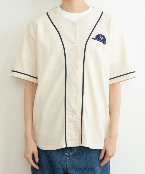 PAR ICI（パーリッシィ）の「NAVYS80 ベースボール半袖プルオーバー（Tシャツ/カットソー・レディース・アイボリー/グレー・FREE）」の18枚目の写真