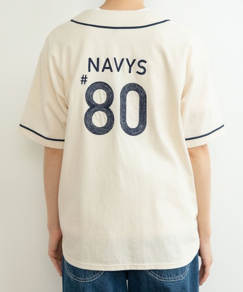 PAR ICI（パーリッシィ）の「NAVYS80 ベースボール半袖プルオーバー（Tシャツ/カットソー・レディース・アイボリー/グレー・FREE）」の20枚目の写真
