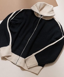 ニット セーター 「FORTPOINT/フォートポイント」Wラインニットトラックジャケット レディース FORTPOINT/フォートポイント】Wラインニットトラックジャケット