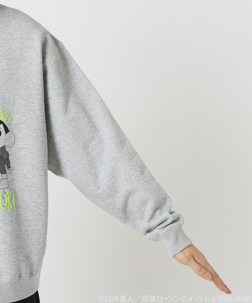 JOURNAL STANDARD relume(ジャーナルスタンダード レリューム)の「クレヨンしんちゃん 別注 プリントスウェット(スウェット・メンズ・ブラック/グレー/ホワイト/ホワイト系その他・MEDIUM/LARGE)」の7枚目の写真