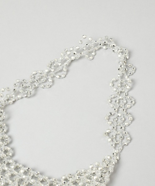 A part by（アパートバイ）の「ビーズフリンジバッグ（ハンドバッグ・レディース・シルバー・FREE）」の10枚目の写真