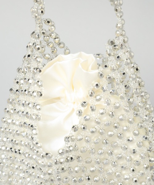 A part by（アパートバイ）の「ビーズフリンジバッグ（ハンドバッグ・レディース・シルバー・FREE）」の11枚目の写真