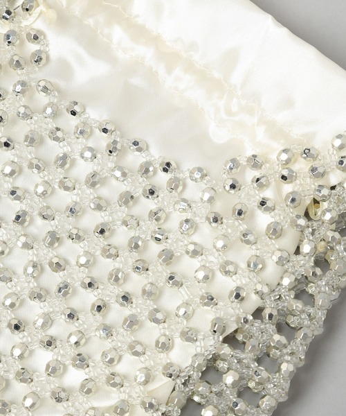 A part by（アパートバイ）の「ビーズフリンジバッグ（ハンドバッグ・レディース・シルバー・FREE）」の13枚目の写真