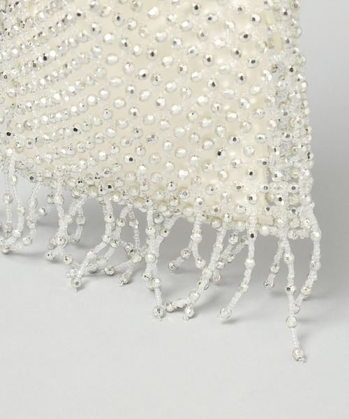 A part by（アパートバイ）の「ビーズフリンジバッグ（ハンドバッグ・レディース・シルバー・FREE）」の15枚目の写真