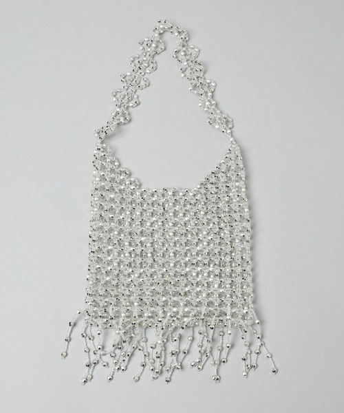 A part by（アパートバイ）の「ビーズフリンジバッグ（ハンドバッグ・レディース・シルバー・FREE）」の17枚目の写真
