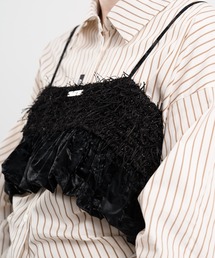 ELOOPS（イーループス）の「【ELOOPS】フェザードッキングバルーンヘムビスチェ（その他トップス）」