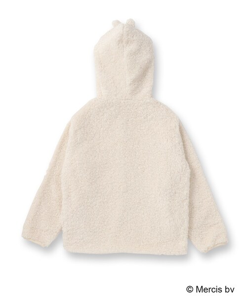 OPAQUE.CLIP（オペークドットクリップ）の「◆【Dick Bruna × OPAQUE.CLIPコラボ】ジップアップパーカー ミッフィー（パーカー・レディース・オフホワイト/チャコールグレー・99）」の4枚目の写真