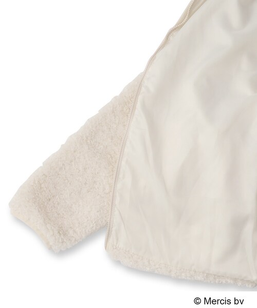 OPAQUE.CLIP（オペークドットクリップ）の「◆【Dick Bruna × OPAQUE.CLIPコラボ】ジップアップパーカー ミッフィー（パーカー・レディース・オフホワイト/チャコールグレー・99）」の7枚目の写真