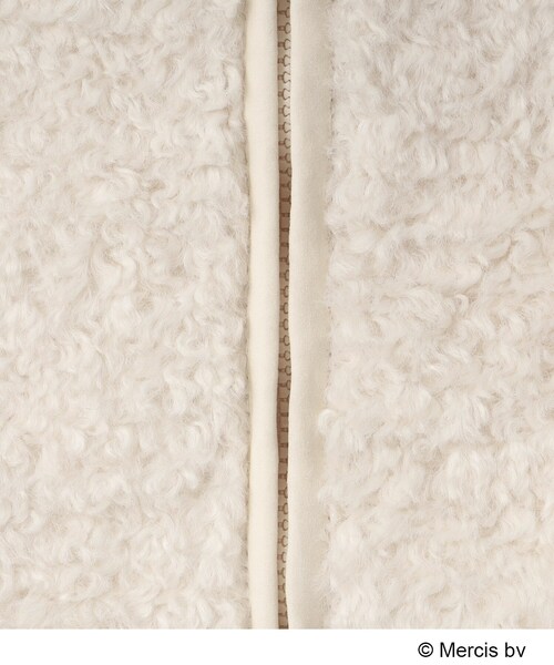 OPAQUE.CLIP（オペークドットクリップ）の「◆【Dick Bruna × OPAQUE.CLIPコラボ】ジップアップパーカー ミッフィー（パーカー・レディース・オフホワイト/チャコールグレー・99）」の10枚目の写真