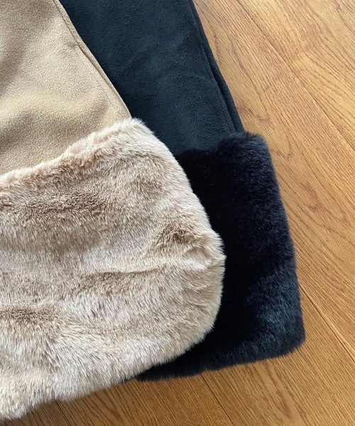 ECOファー切替2wayジレワンピ（ベスト）｜M y u（ミュー）