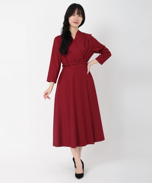 ベルト付きカシュクールワンピース（ワンピース）｜STRAWBERRY-FIELDS