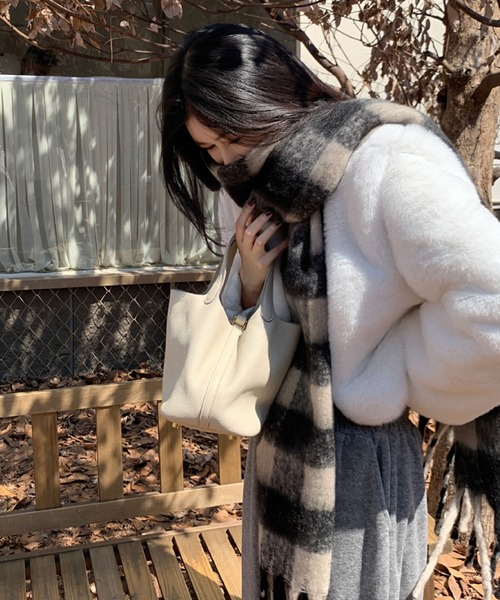 セール】チェック柄マフラー（マフラー）｜2ly2（トゥーリートゥー）の