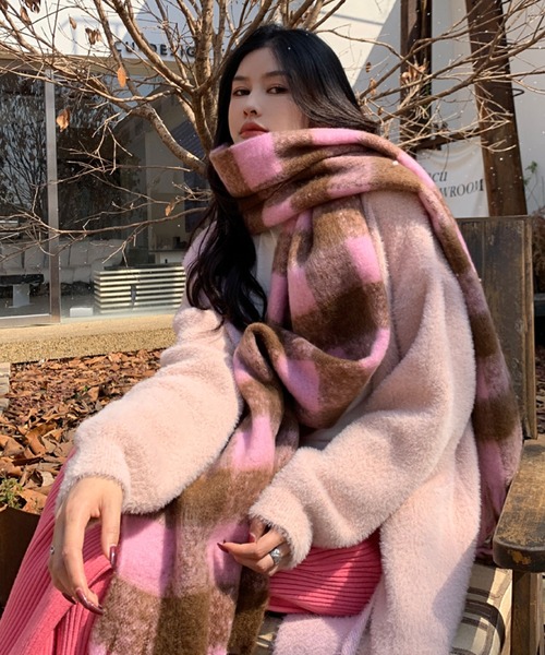 セール】チェック柄マフラー（マフラー）｜2ly2（トゥーリートゥー）の