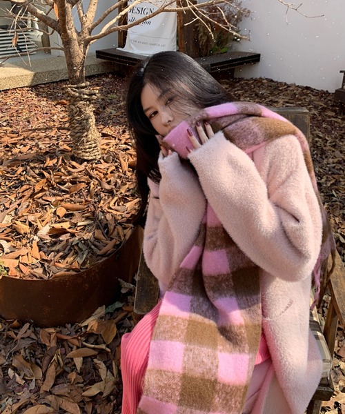 セール】チェック柄マフラー（マフラー）｜2ly2（トゥーリートゥー）の