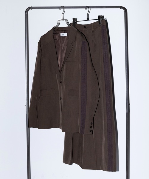 MAISON BREEZE reveur(メゾンブリーズレヴール)の「【MAISON BREEZE reveur】side lace tuck pants(スラックス・レディース・ブラック/ブラウン・M/S)」の16枚目の写真