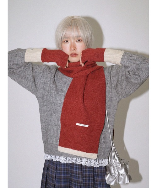 セール】セット バラクラバ Vネックニット レース（ニット