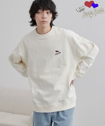 SunnySports（サニースポーツ）別注　ワンポイントハート刺繍スウェット