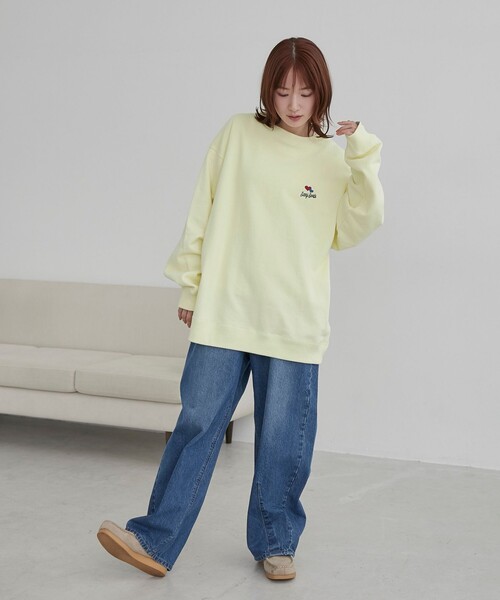 coen(コーエン)の「SunnySports(サニースポーツ)別注 ワンポイントハート刺繍スウェット(スウェット・メンズ・ホワイト/クリーム/ネイビー・M/L/XL)」の11枚目の写真