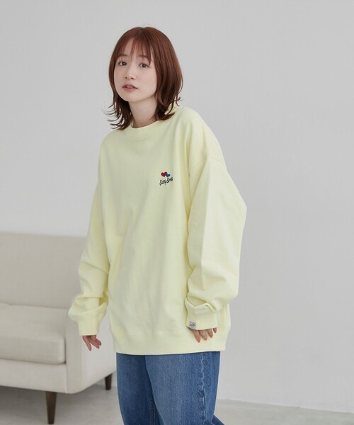 coen(コーエン)の「SunnySports(サニースポーツ)別注 ワンポイントハート刺繍スウェット(スウェット・メンズ・ホワイト/クリーム/ネイビー・M/L/XL)」の14枚目の写真