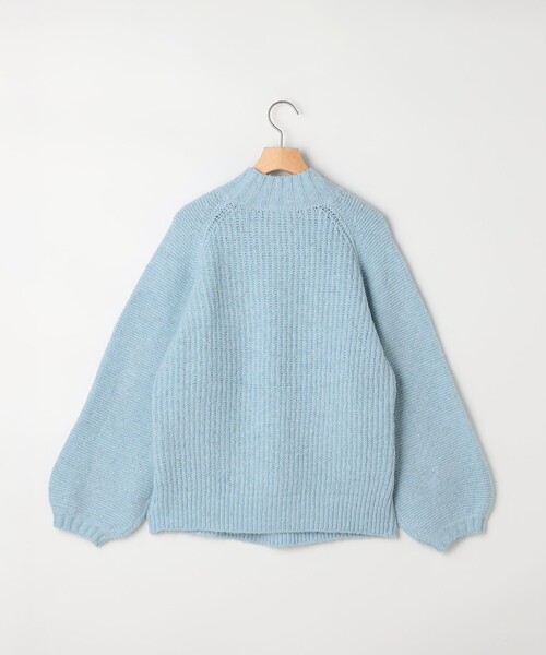 NOLLEY'S LIGHT（ノーリーズライト）の「ラメノットヤーンプルオーバーニット（ニット/セーター・レディース・サックスブルー/オフホワイト/ライトグレー・38）」の5枚目の写真
