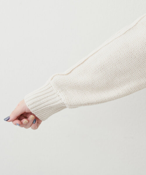 natural couture（ナチュラルクチュール）の「【WEB限定】裾フレアケーブルニットワンピース（ワンピース・レディース・モカ/ピンク系その他/オフホワイト/チャコールグレー・FREE）」の15枚目の写真