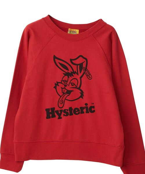 HYSTERIC GLAMOUR（ヒステリックグラマー）の「HYSTERIC RABBIT ショート丈スウェット（スウェット・レディース・ブルー/ブラック/レッド・FREE）」の8枚目の写真
