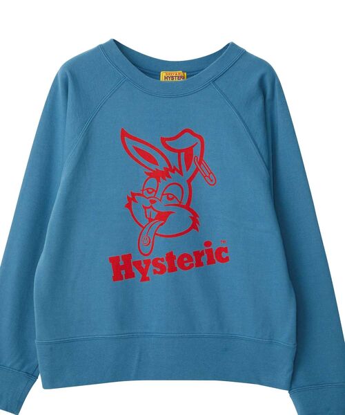 HYSTERIC GLAMOUR（ヒステリックグラマー）の「HYSTERIC RABBIT ショート丈スウェット（スウェット・レディース・ブルー/ブラック/レッド・FREE）」の6枚目の写真