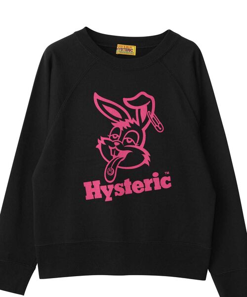HYSTERIC GLAMOUR（ヒステリックグラマー）の「HYSTERIC RABBIT ショート丈スウェット（スウェット・レディース・ブルー/ブラック/レッド・FREE）」の4枚目の写真