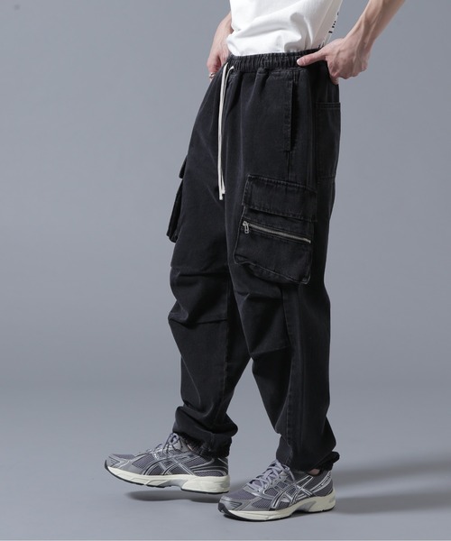 DankeSchon/ダンケシェーン/11ozDENIM ZIP POCKET FLARE CARGO