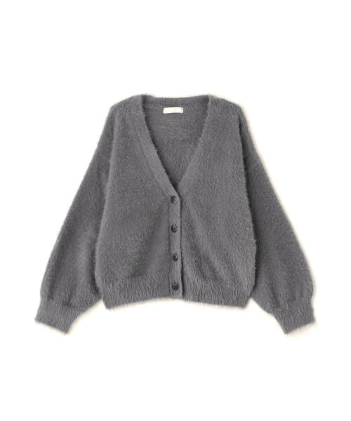 FREE'S MART(フリーズマート)の「◆Vネックシャギーカーディガン(カーディガン/ボレロ・レディース・ホワイト/レッド/グレー・FREE)」の4枚目の写真