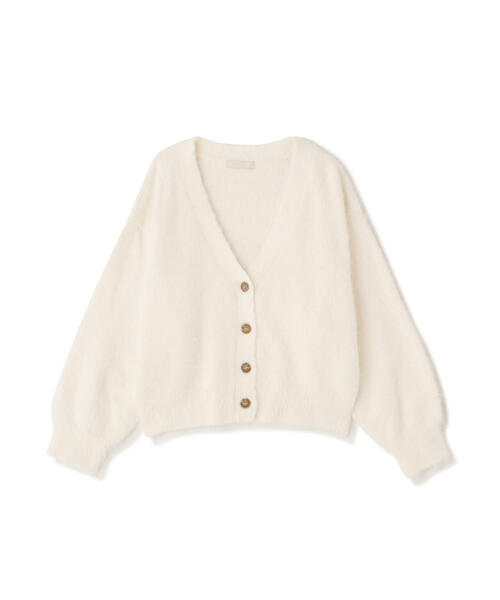 FREE'S MART(フリーズマート)の「◆Vネックシャギーカーディガン(カーディガン/ボレロ・レディース・ホワイト/レッド/グレー・FREE)」の9枚目の写真