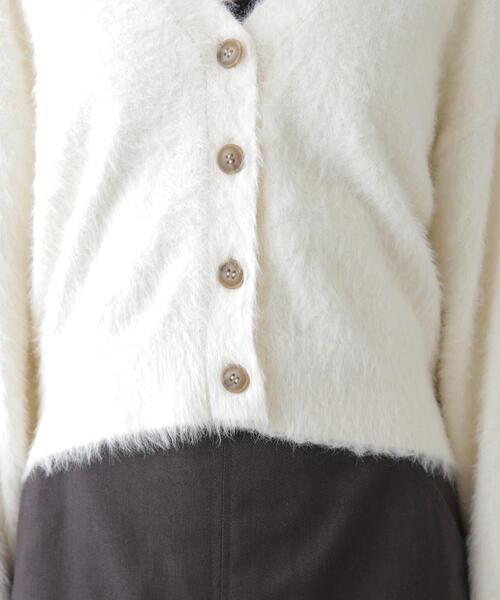 FREE'S MART(フリーズマート)の「◆Vネックシャギーカーディガン(カーディガン/ボレロ・レディース・ホワイト/レッド/グレー・FREE)」の18枚目の写真