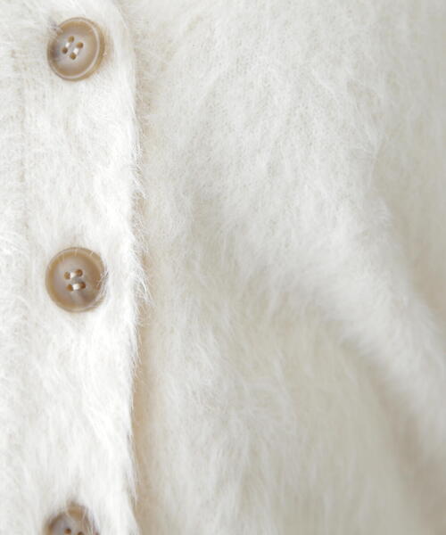 FREE'S MART(フリーズマート)の「◆Vネックシャギーカーディガン(カーディガン/ボレロ・レディース・ホワイト/レッド/グレー・FREE)」の10枚目の写真