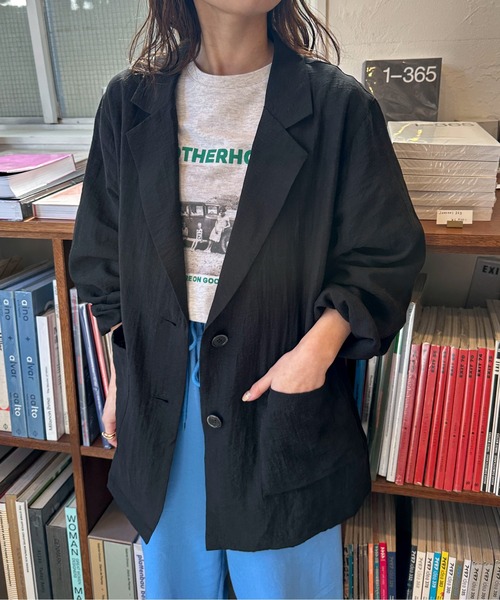 PILIT(ピリット)の「PHOTO プリント ミニ裏毛tee(Tシャツ/カットソー・レディース・オートミール/杢グレー・MEDIUM)」の14枚目の写真