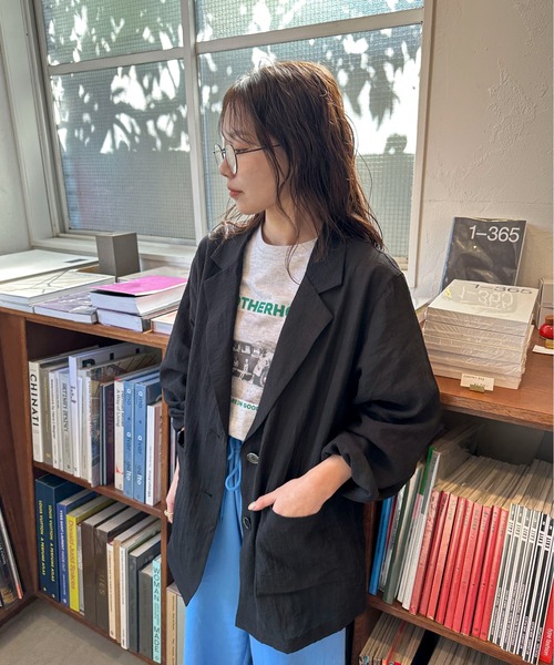 PILIT(ピリット)の「PHOTO プリント ミニ裏毛tee(Tシャツ/カットソー・レディース・オートミール/杢グレー・MEDIUM)」の15枚目の写真