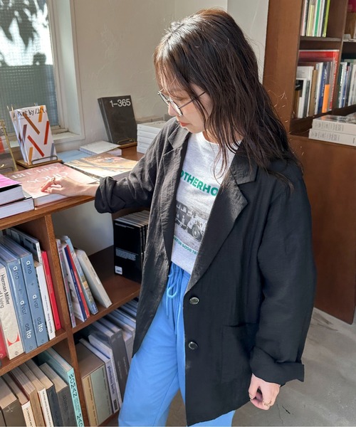 PILIT(ピリット)の「PHOTO プリント ミニ裏毛tee(Tシャツ/カットソー・レディース・オートミール/杢グレー・MEDIUM)」の20枚目の写真