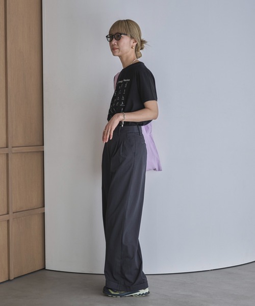 feepur(フェピュール)の「モノクロイラストTee(Tシャツ/カットソー・レディース・チャコールグレー/オフホワイト・MEDIUM)」の8枚目の写真