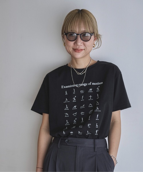 feepur(フェピュール)の「モノクロイラストTee(Tシャツ/カットソー・レディース・チャコールグレー/オフホワイト・MEDIUM)」の10枚目の写真