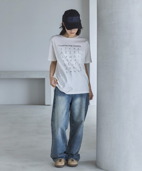 feepur(フェピュール)の「モノクロイラストTee(Tシャツ/カットソー・レディース・チャコールグレー/オフホワイト・MEDIUM)」の20枚目の写真