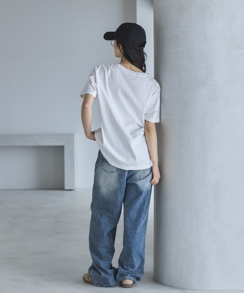feepur(フェピュール)の「モノクロイラストTee(Tシャツ/カットソー・レディース・チャコールグレー/オフホワイト・MEDIUM)」の17枚目の写真