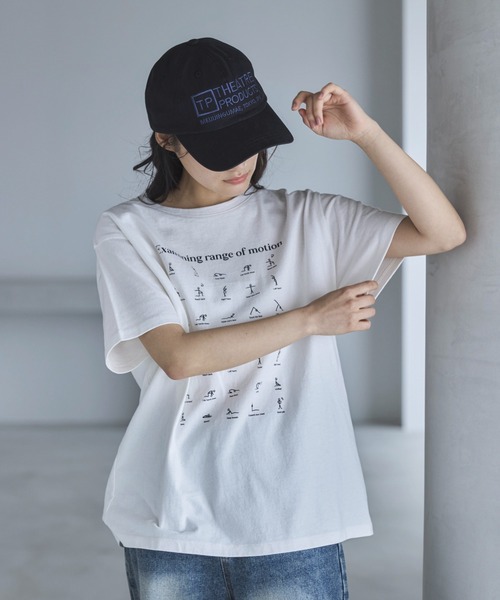feepur(フェピュール)の「モノクロイラストTee(Tシャツ/カットソー・レディース・チャコールグレー/オフホワイト・MEDIUM)」の16枚目の写真