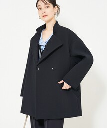 qualite | ヘリンボンジャガードコート(トレンチコート)