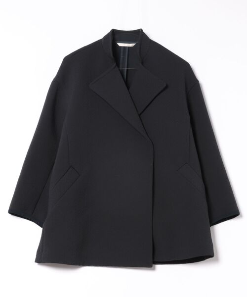 qualite（カリテ）の「ヘリンボンジャガードコート/春服/春コート/オフィスカジュアル/軽アウター/羽織り（トレンチコート・レディース・アイボリー/ネイビー・36/38）」の12枚目の写真